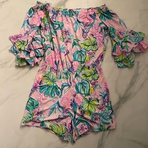 Lilly Pulitzer Calla Romper Size M 🧜🏼‍♀️🌴- worn once!